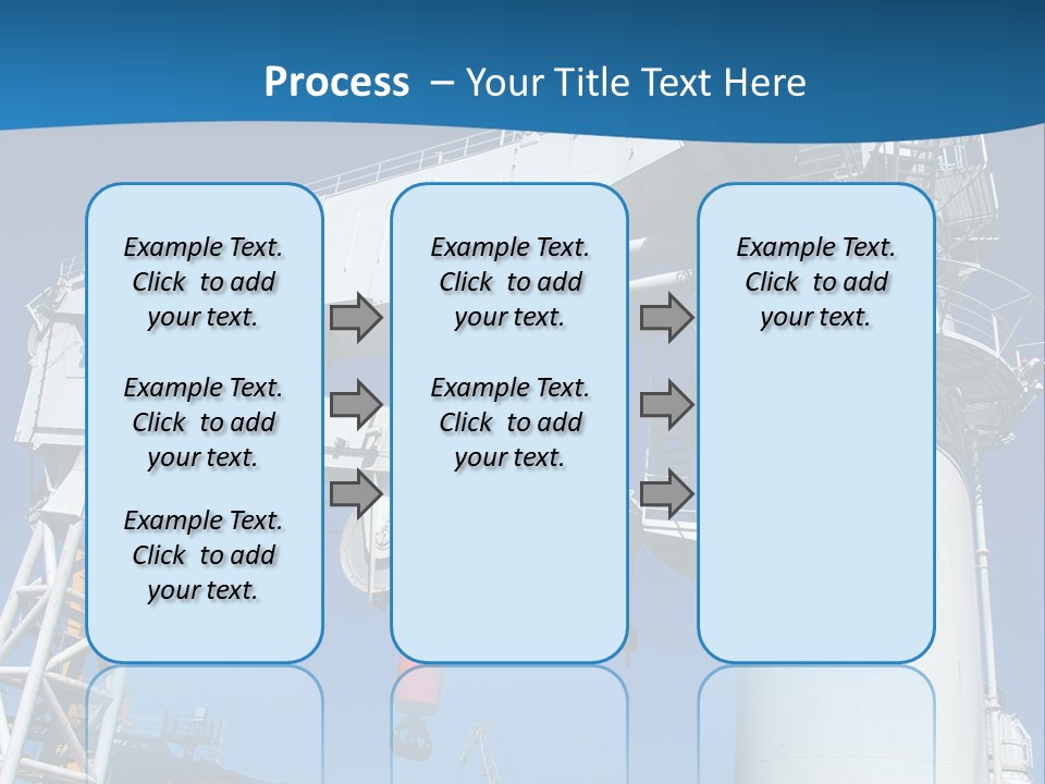 A Crane Is Lifting A Large Piece Of Equipment PowerPoint Template