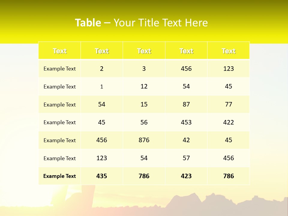 A Woman Raising Her Arms In The Air PowerPoint Template