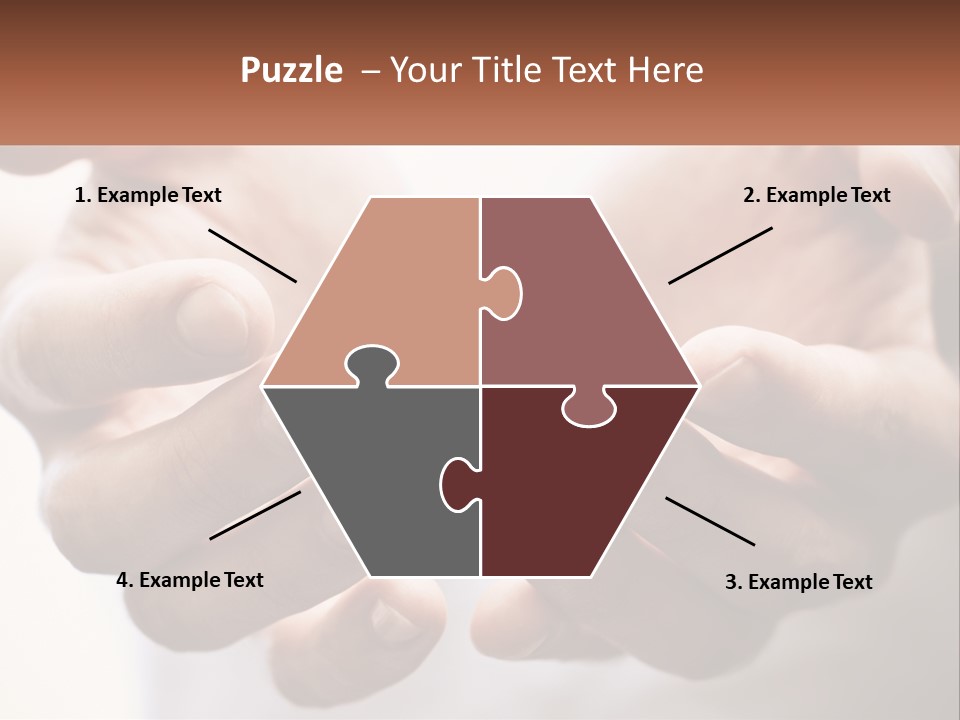 A Person Holding Out Their Hands With The Words Name Of Presentation PowerPoint Template
