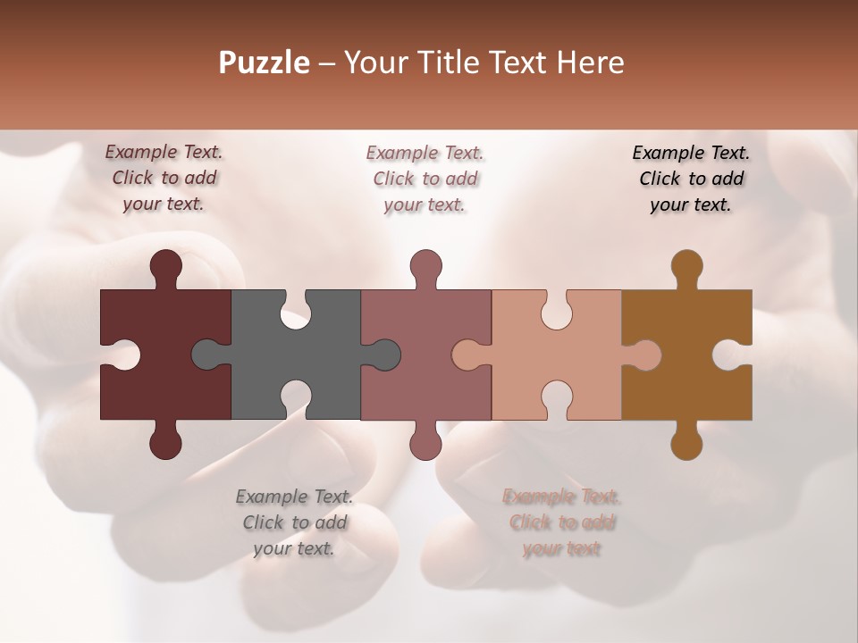 A Person Holding Out Their Hands With The Words Name Of Presentation PowerPoint Template