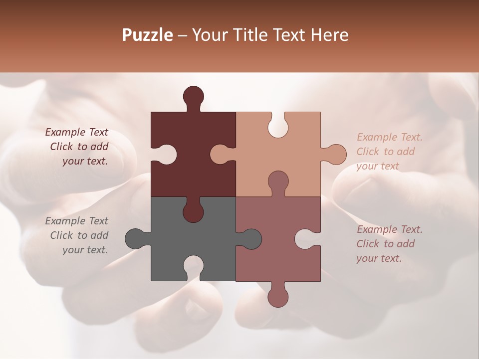 A Person Holding Out Their Hands With The Words Name Of Presentation PowerPoint Template