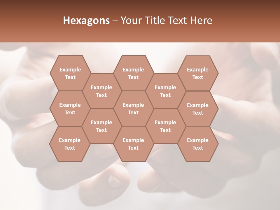A Person Holding Out Their Hands With The Words Name Of Presentation PowerPoint Template