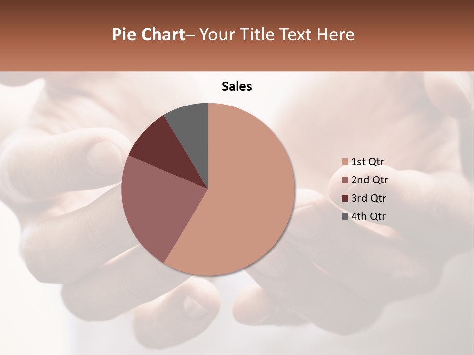 A Person Holding Out Their Hands With The Words Name Of Presentation PowerPoint Template
