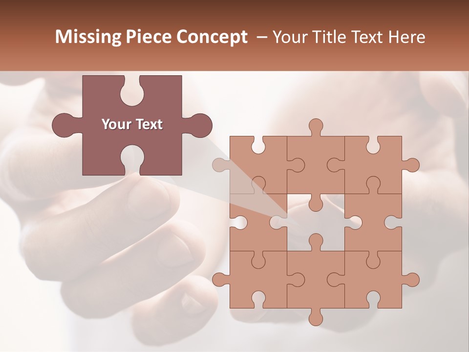 A Person Holding Out Their Hands With The Words Name Of Presentation PowerPoint Template