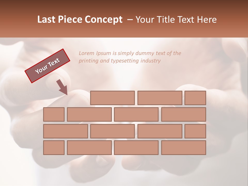 A Person Holding Out Their Hands With The Words Name Of Presentation PowerPoint Template