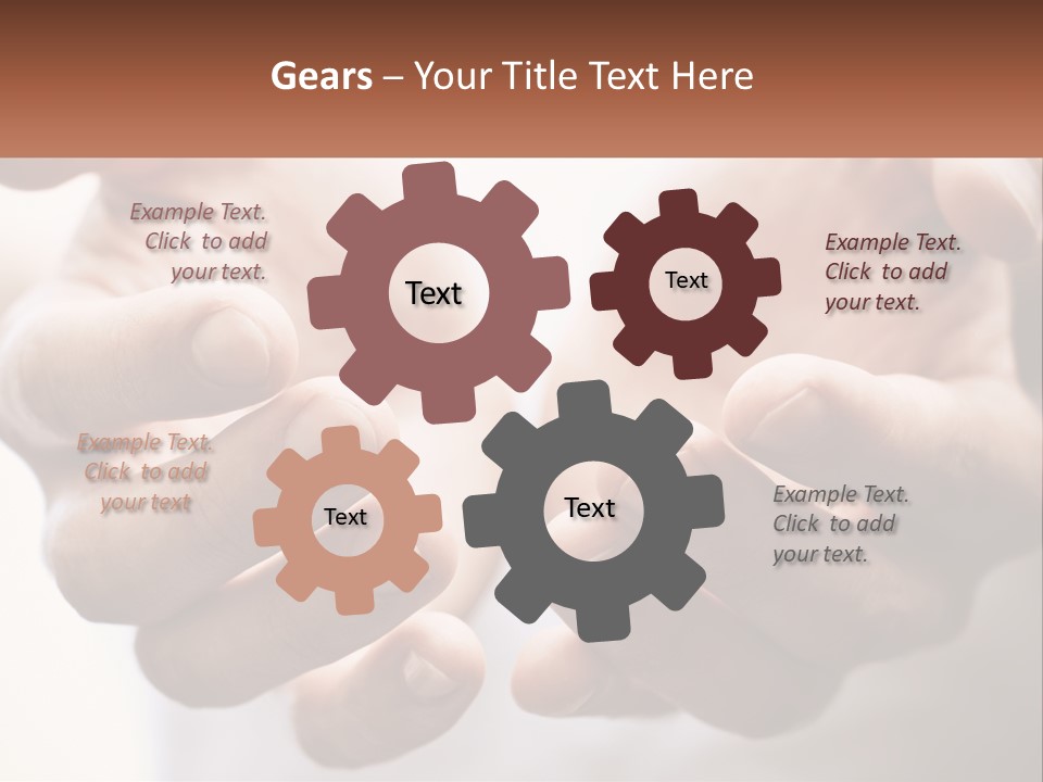 A Person Holding Out Their Hands With The Words Name Of Presentation PowerPoint Template