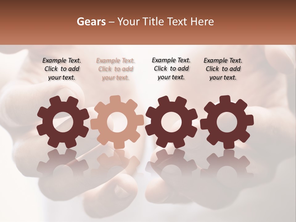 A Person Holding Out Their Hands With The Words Name Of Presentation PowerPoint Template