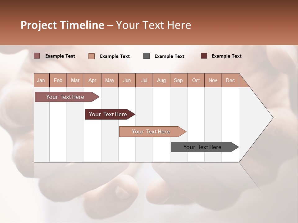 A Person Holding Out Their Hands With The Words Name Of Presentation PowerPoint Template