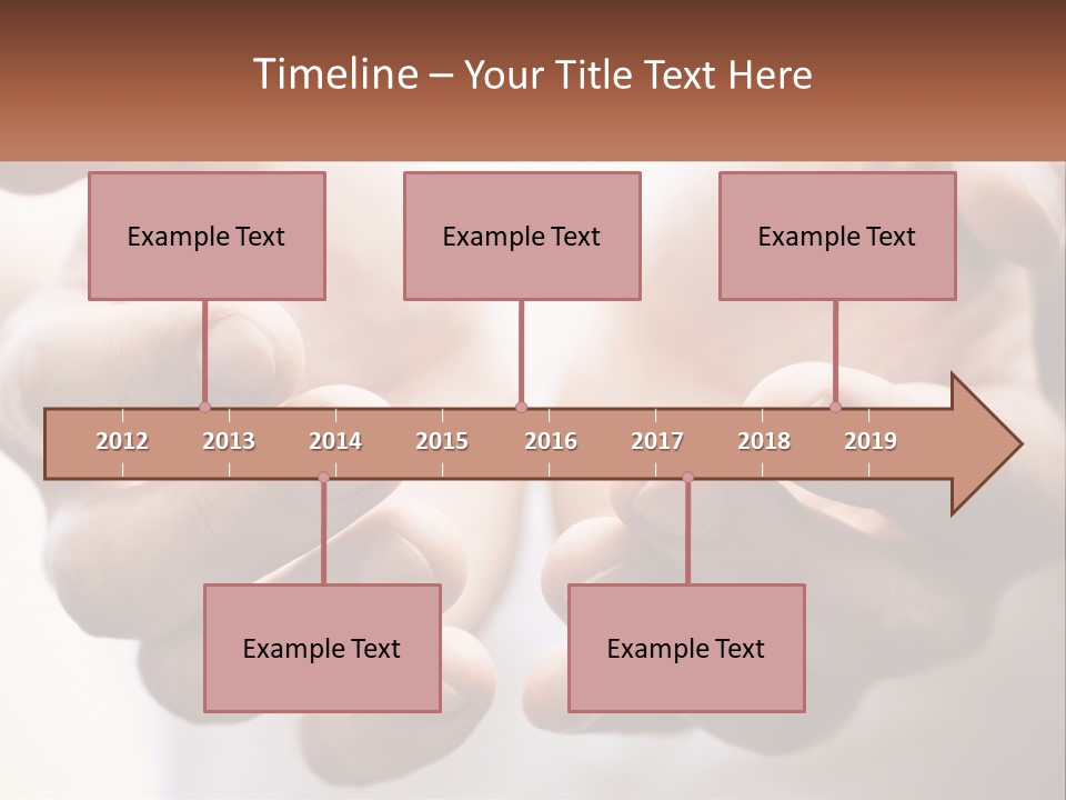 A Person Holding Out Their Hands With The Words Name Of Presentation PowerPoint Template