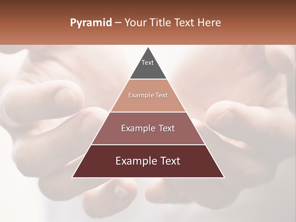 A Person Holding Out Their Hands With The Words Name Of Presentation PowerPoint Template