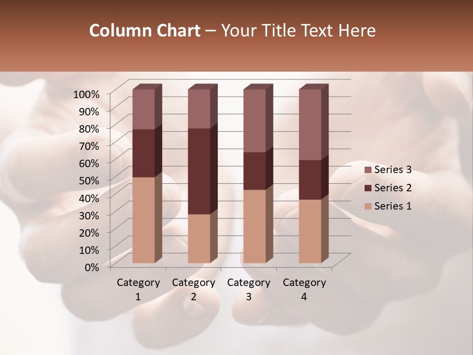 A Person Holding Out Their Hands With The Words Name Of Presentation PowerPoint Template