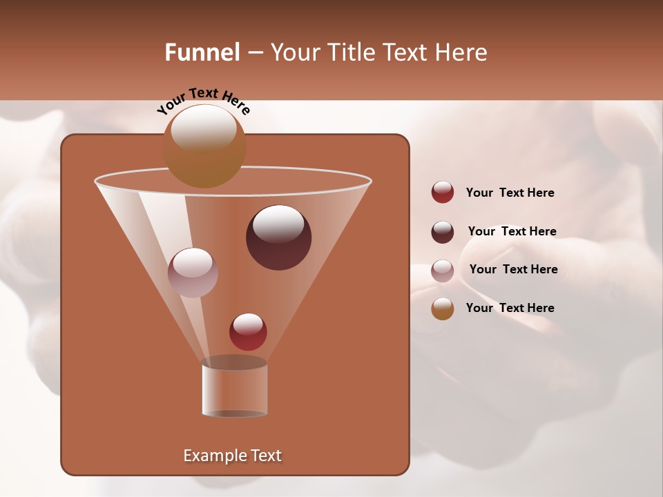 A Person Holding Out Their Hands With The Words Name Of Presentation PowerPoint Template