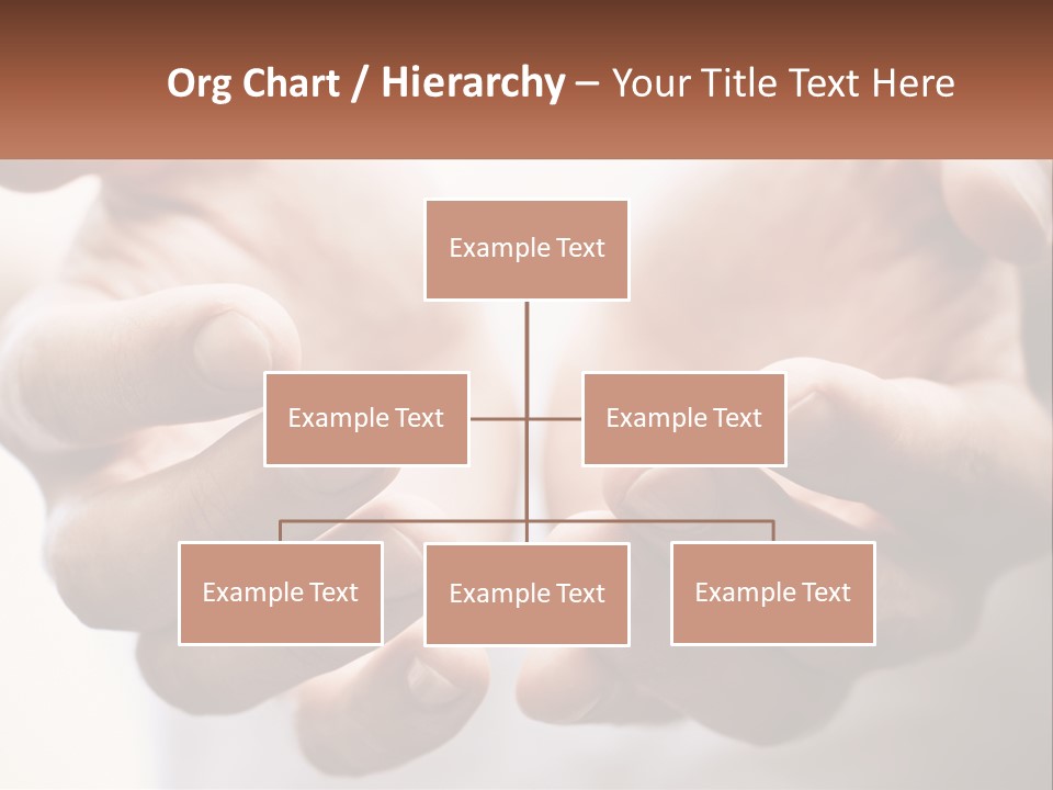 A Person Holding Out Their Hands With The Words Name Of Presentation PowerPoint Template