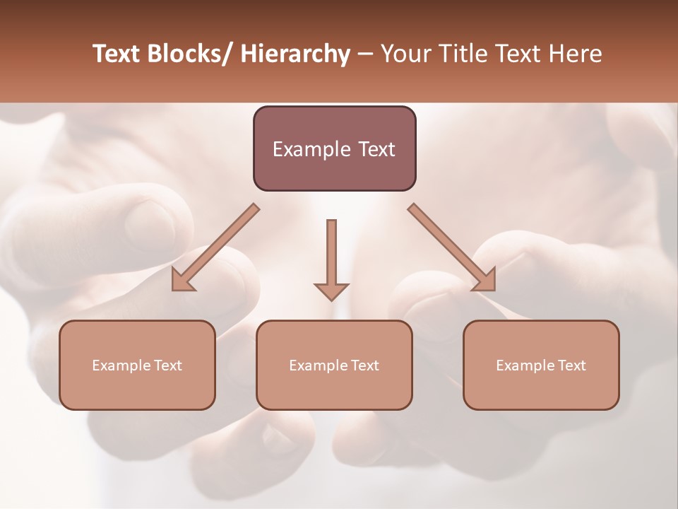 A Person Holding Out Their Hands With The Words Name Of Presentation PowerPoint Template