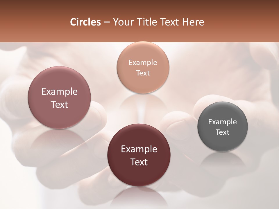 A Person Holding Out Their Hands With The Words Name Of Presentation PowerPoint Template