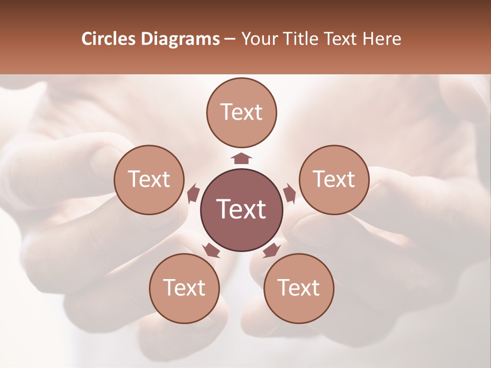 A Person Holding Out Their Hands With The Words Name Of Presentation PowerPoint Template