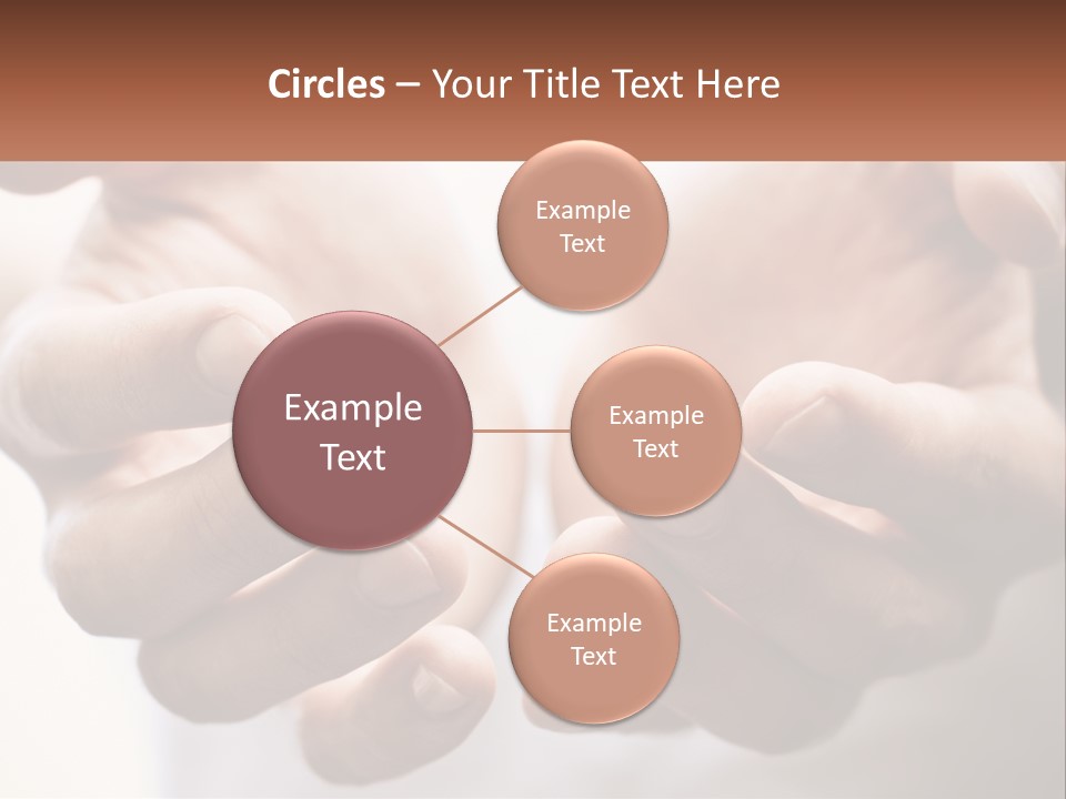 A Person Holding Out Their Hands With The Words Name Of Presentation PowerPoint Template