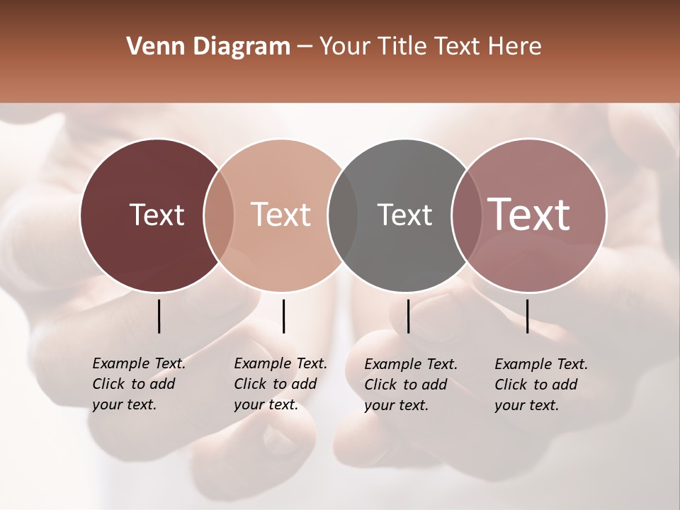 A Person Holding Out Their Hands With The Words Name Of Presentation PowerPoint Template