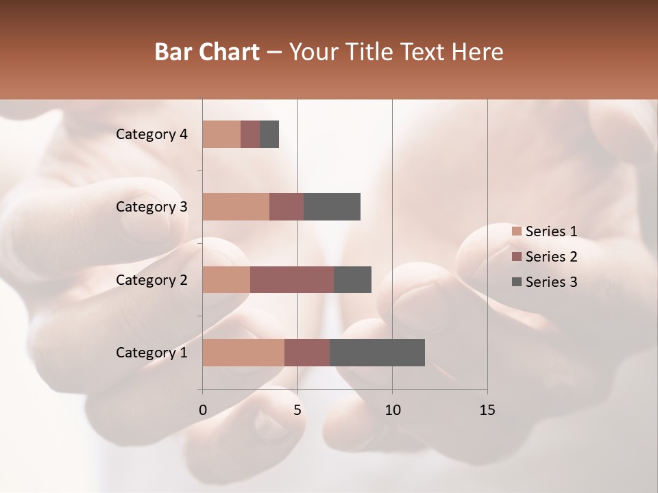 A Person Holding Out Their Hands With The Words Name Of Presentation PowerPoint Template