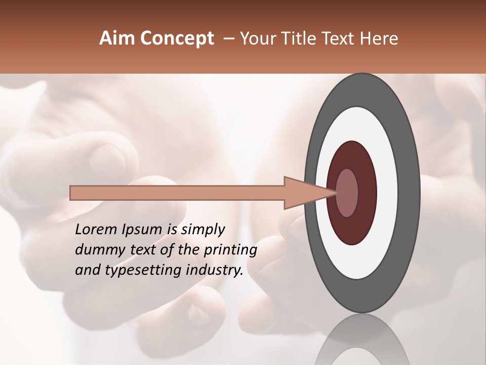 A Person Holding Out Their Hands With The Words Name Of Presentation PowerPoint Template