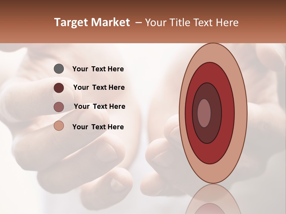 A Person Holding Out Their Hands With The Words Name Of Presentation PowerPoint Template