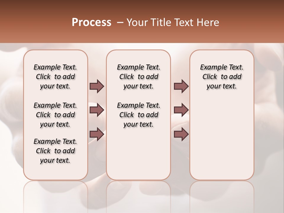 A Person Holding Out Their Hands With The Words Name Of Presentation PowerPoint Template
