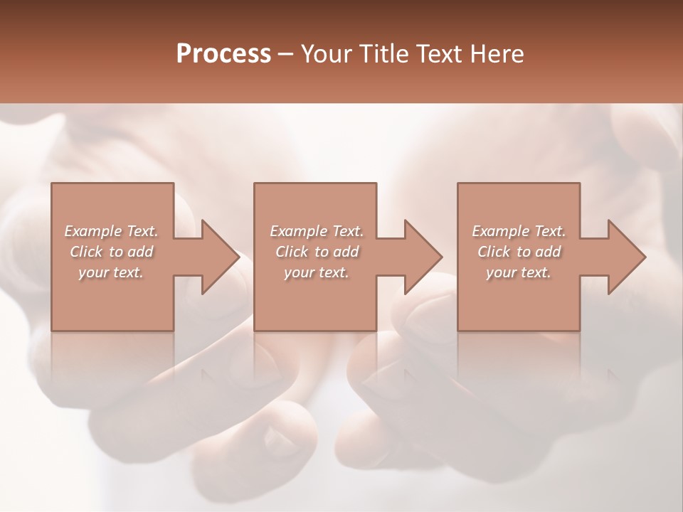 A Person Holding Out Their Hands With The Words Name Of Presentation PowerPoint Template
