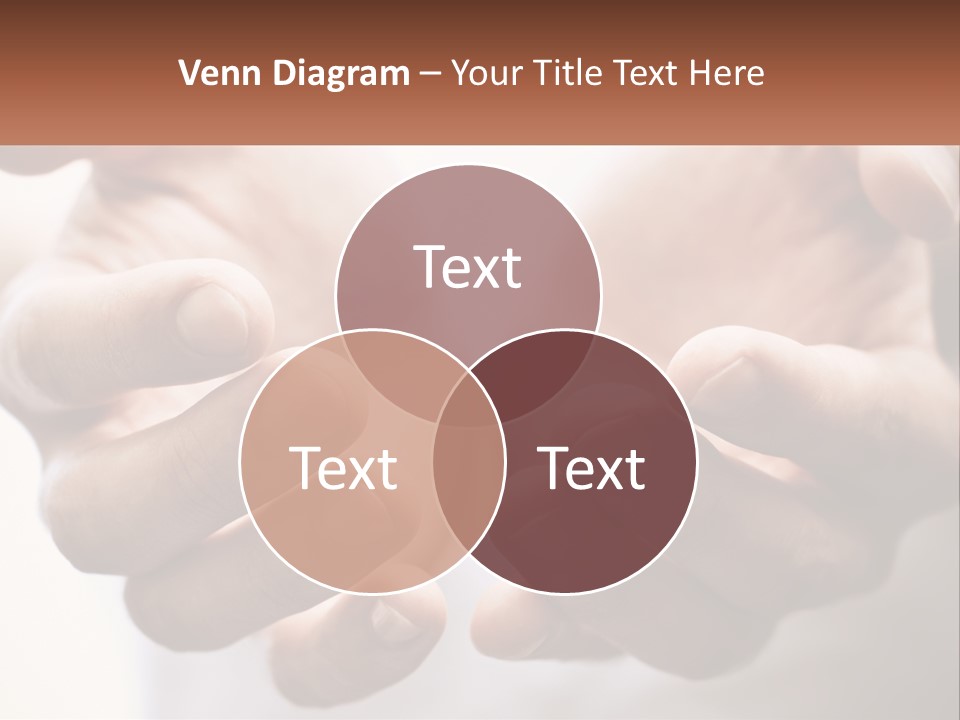 A Person Holding Out Their Hands With The Words Name Of Presentation PowerPoint Template