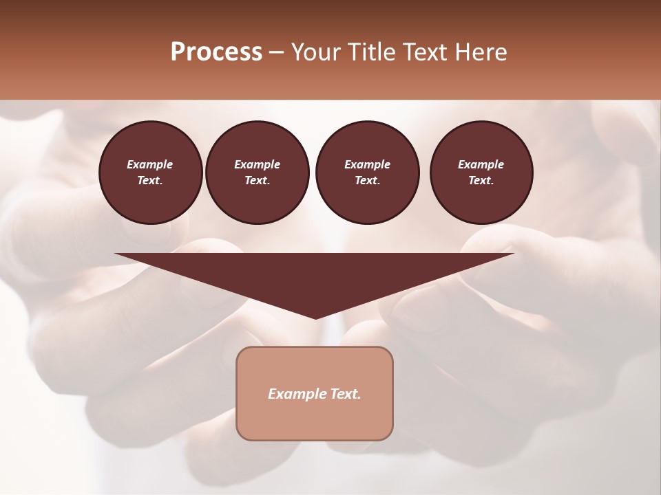 A Person Holding Out Their Hands With The Words Name Of Presentation PowerPoint Template