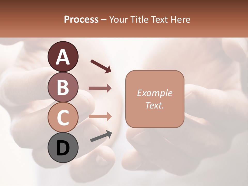 A Person Holding Out Their Hands With The Words Name Of Presentation PowerPoint Template