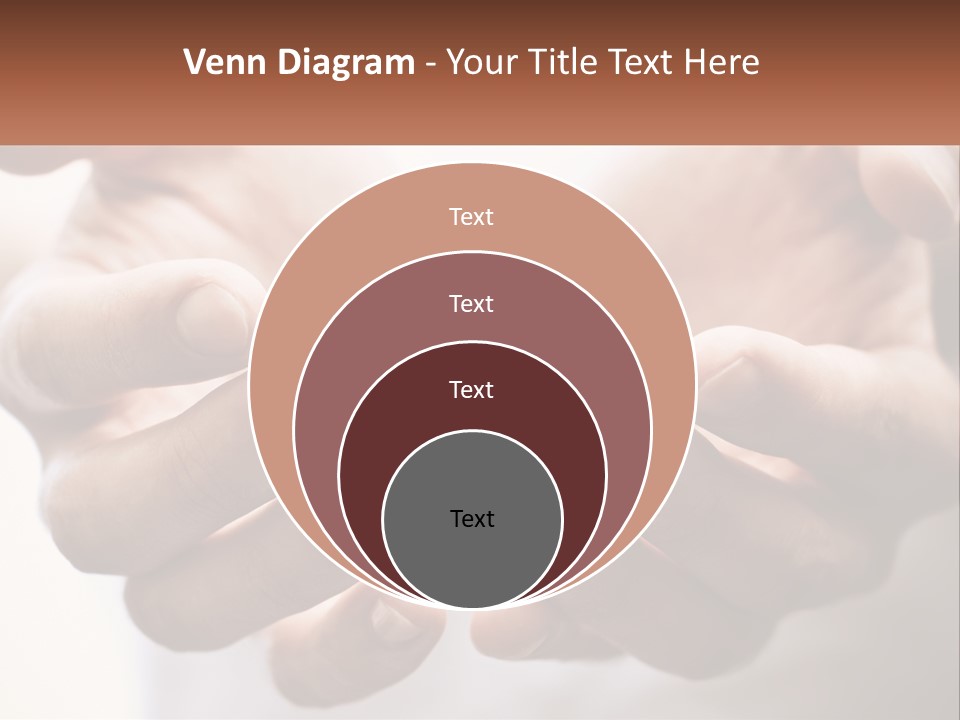A Person Holding Out Their Hands With The Words Name Of Presentation PowerPoint Template