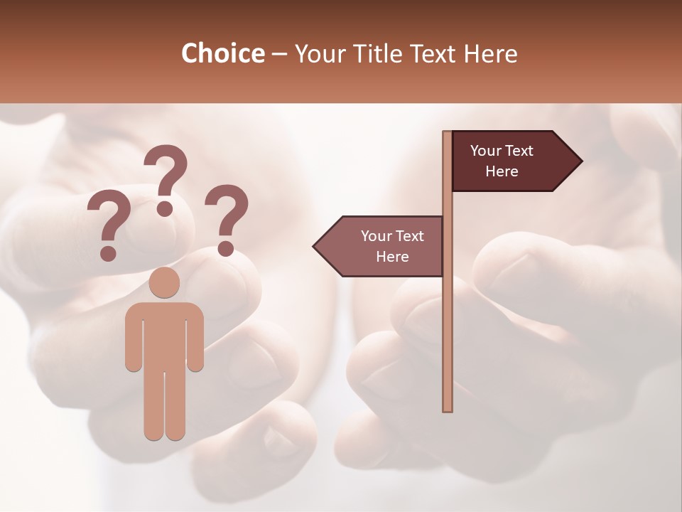 A Person Holding Out Their Hands With The Words Name Of Presentation PowerPoint Template