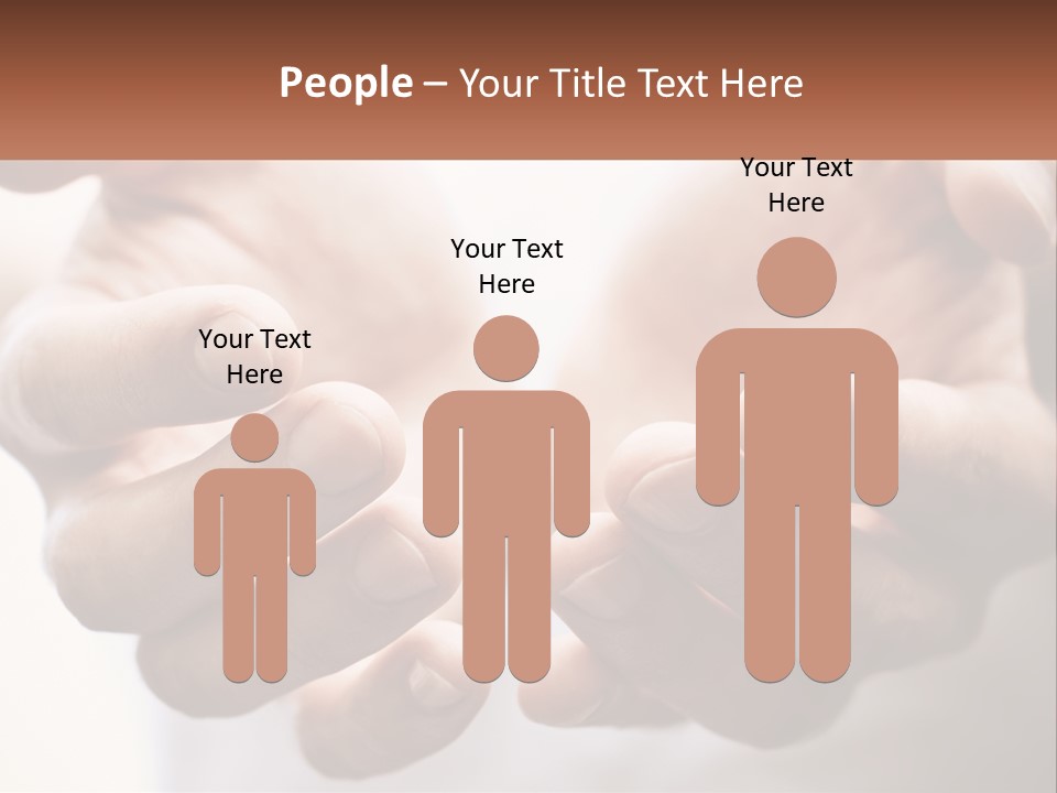 A Person Holding Out Their Hands With The Words Name Of Presentation PowerPoint Template