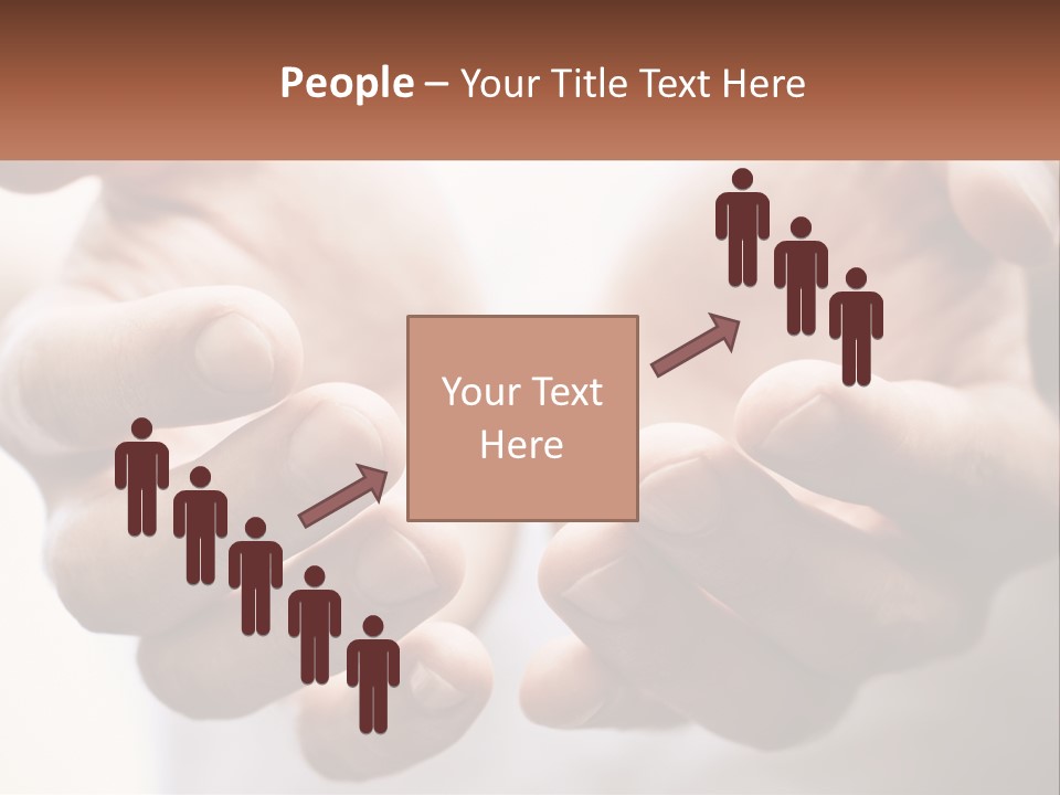 A Person Holding Out Their Hands With The Words Name Of Presentation PowerPoint Template