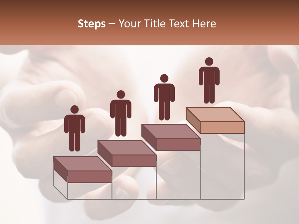 A Person Holding Out Their Hands With The Words Name Of Presentation PowerPoint Template