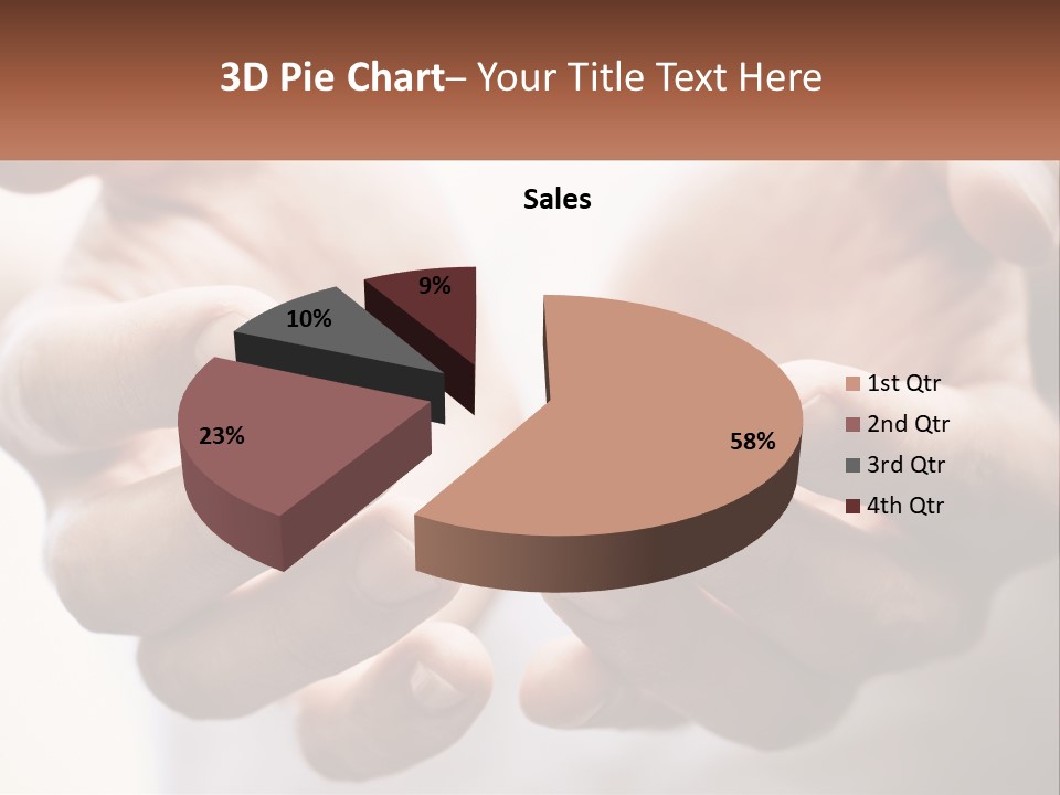 A Person Holding Out Their Hands With The Words Name Of Presentation PowerPoint Template