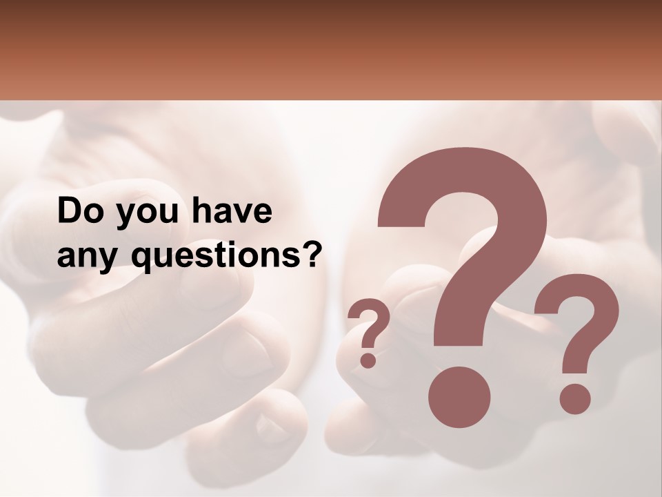 A Person Holding Out Their Hands With The Words Name Of Presentation PowerPoint Template