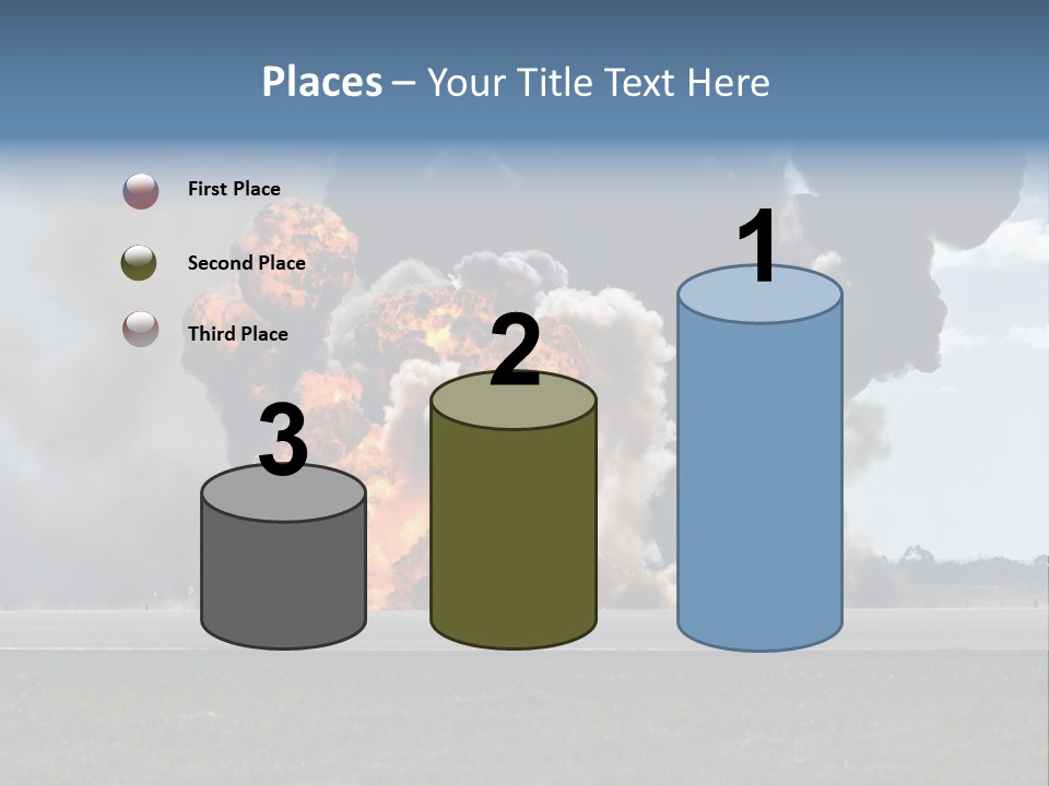 A Large Group Of Black Smoke Is In The Air PowerPoint Template