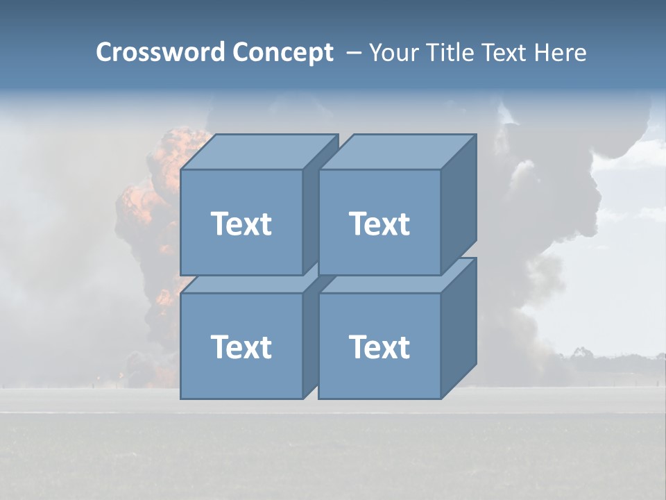 A Large Group Of Black Smoke Is In The Air PowerPoint Template