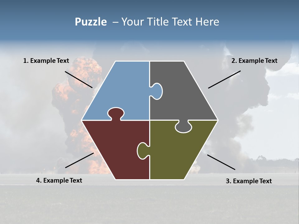 A Large Group Of Black Smoke Is In The Air PowerPoint Template