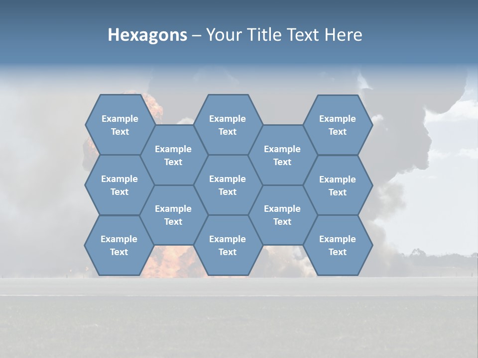 A Large Group Of Black Smoke Is In The Air PowerPoint Template