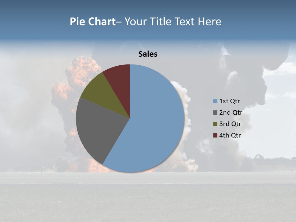 A Large Group Of Black Smoke Is In The Air PowerPoint Template