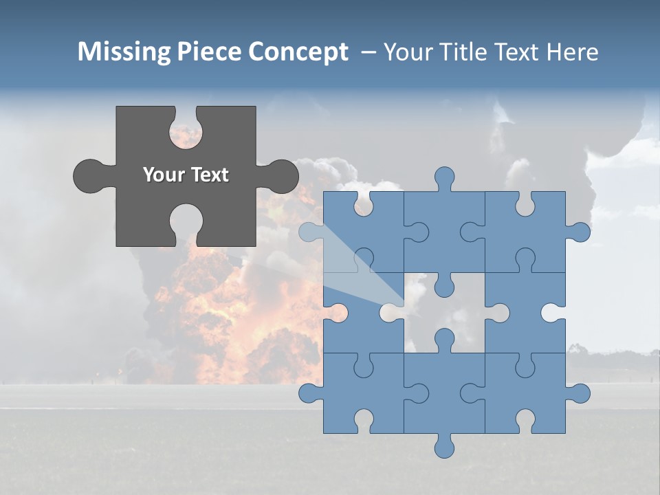 A Large Group Of Black Smoke Is In The Air PowerPoint Template