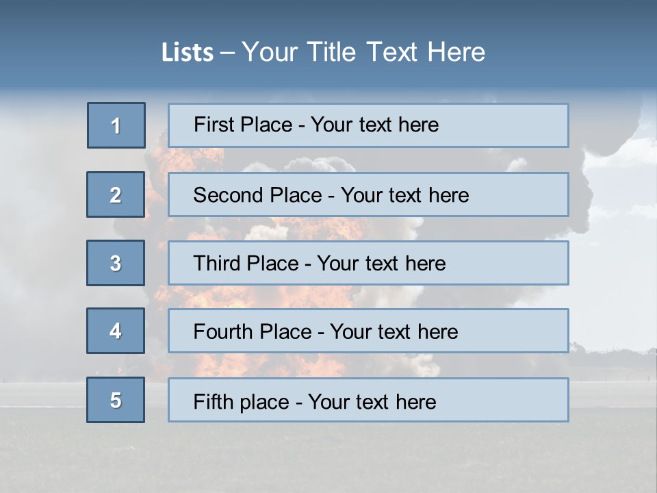A Large Group Of Black Smoke Is In The Air PowerPoint Template