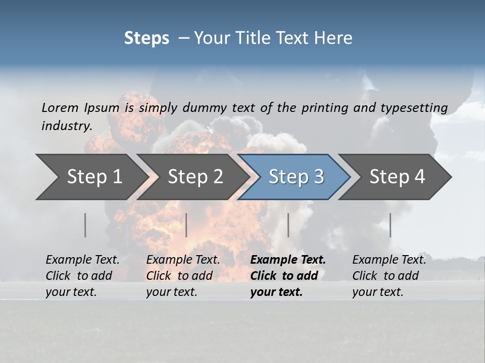 A Large Group Of Black Smoke Is In The Air PowerPoint Template