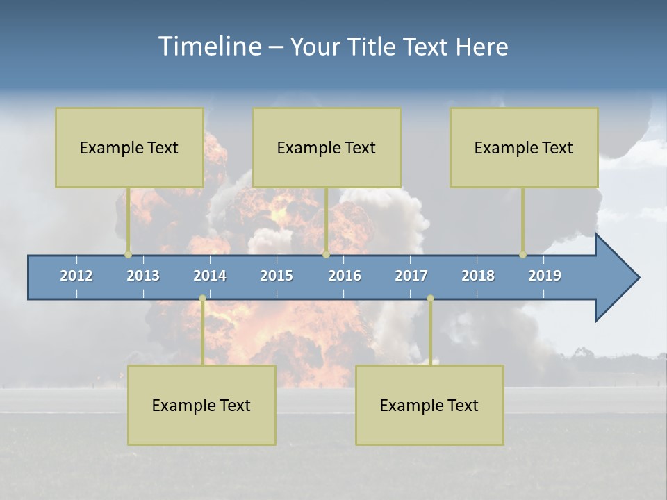A Large Group Of Black Smoke Is In The Air PowerPoint Template