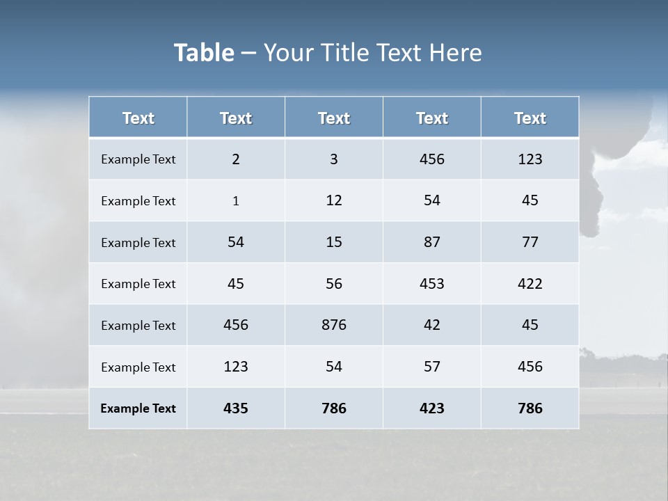 A Large Group Of Black Smoke Is In The Air PowerPoint Template