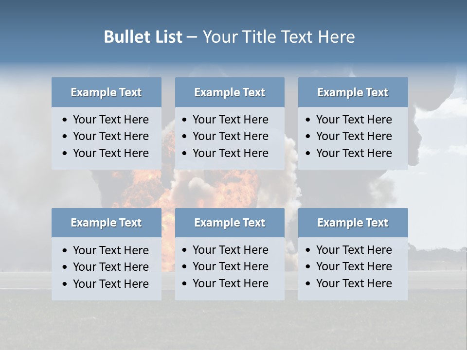 A Large Group Of Black Smoke Is In The Air PowerPoint Template