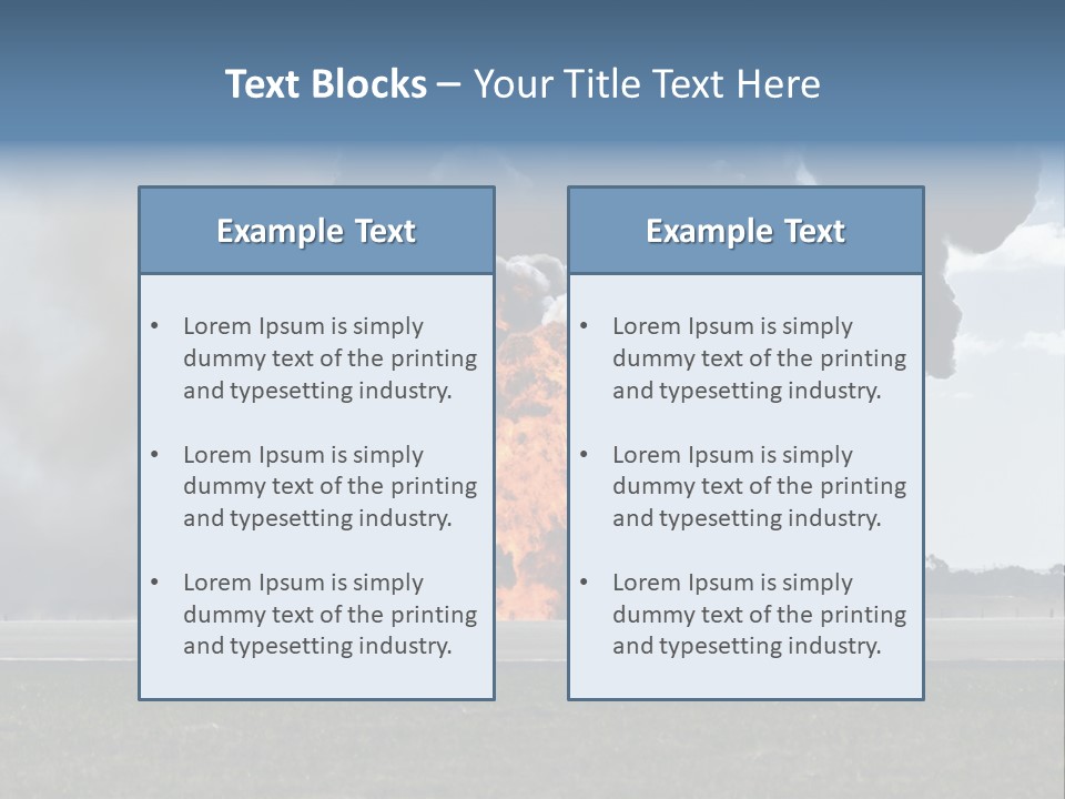 A Large Group Of Black Smoke Is In The Air PowerPoint Template