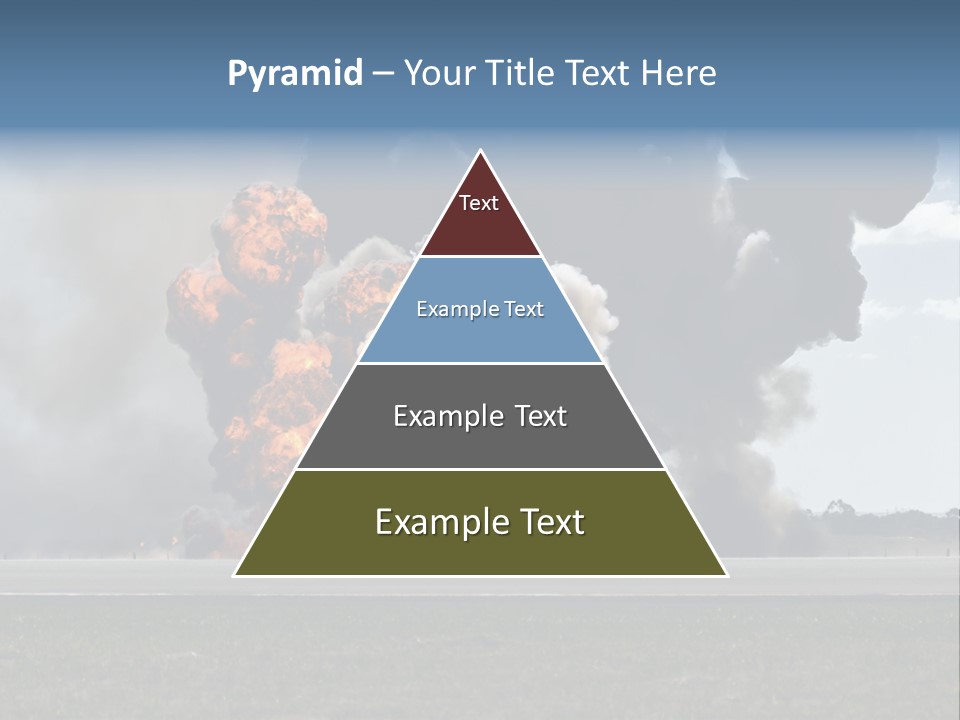 A Large Group Of Black Smoke Is In The Air PowerPoint Template